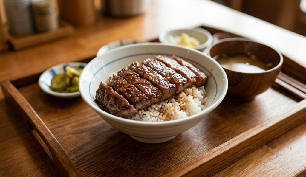 둔산동 혼밥 맛집의 정갈한 덮밥 한 상 차림